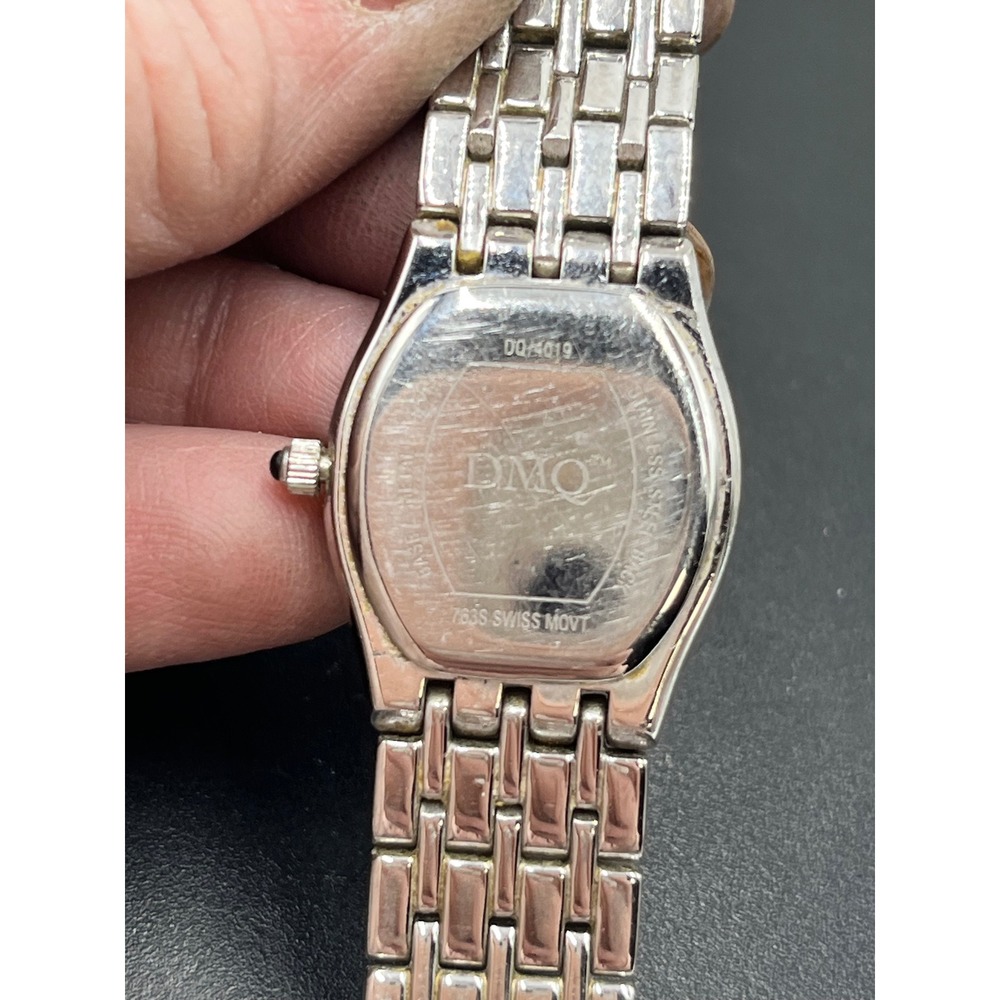 DMQ Diamonique MOP Crystal Accent Roman Numerals Sillver Tone Watch DQ/4018-19.‎ - Picture 8 of 11